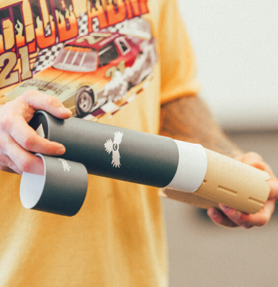 Tribus Thick Grips Duo - Packaging - Unique Cardboard Box for a Unique Product.