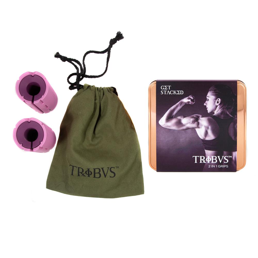 TRIBUS™ 2-IN-1 THICK GRIPS FOR BARBELLS DUMBBELLS